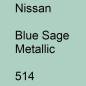 Preview: Nissan, Blue Sage Metallic, 514.